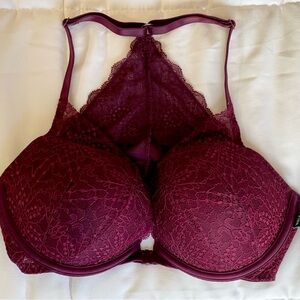 Victoria Secret Pink Bra Bralette 34D Burgundy. Like New. Barely worn.